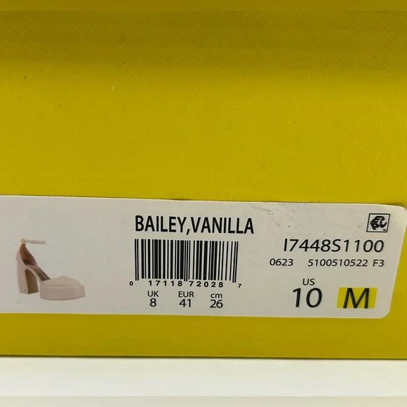Circus by Sam Edelman Women’s Bailey Platform Heels Vanilla Color 10M Vegan NWB - Picture 11 of 12